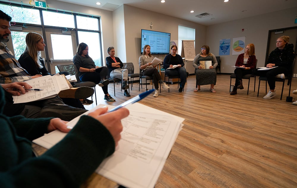 Image from the Pine River Institute CFI Clinical Therapist Training in Mulmer, Ontario on Thursday, September 21, 2023.(Photo by Peter Power)